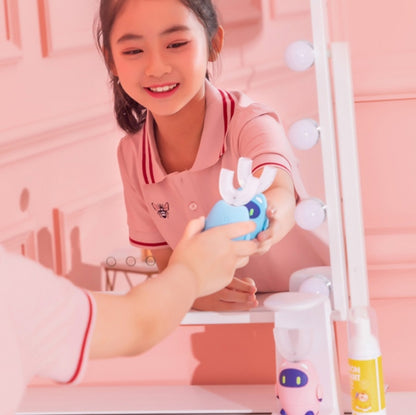 Lanbeibei Children U-Shaped Automatic Electric Toothbrush, 2-6 Years Old Plus Version (Blue), 6-12 Years Old Plus Version (Blue), 2-6 Years Old Home Version (Blue), 6-12 Years Old Home Version (Blue), 2-6 Years Old Plus Version (Pink)������������������...