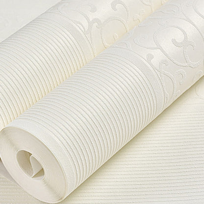 Modern Minimalist Bedroom Living Room Self-Adhesive Non-Woven Wallpaper Sticker, 0.53 x 3 Meters