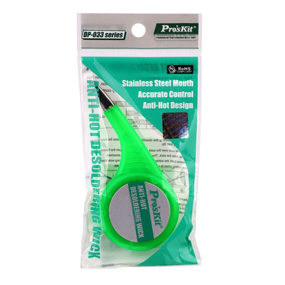 ProsKit Anti-Scalding Tin Suction Wire Tin Suction Tape, DP-033A 2mx1.5mm
