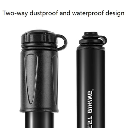 West Biking Bicycle High Pressure Pump Mini Portable Basketball Inflator With Hose, Basketball Inflator With Hose(Black)