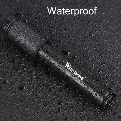 West Biking Bicycle High Pressure Pump Mini Portable Basketball Inflator With Hose, Basketball Inflator With Hose(Black)