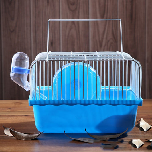 Hamster Cage Portable Take-Out Cage Hamster Golden Bear Supplies, Blue, Pink, Brown