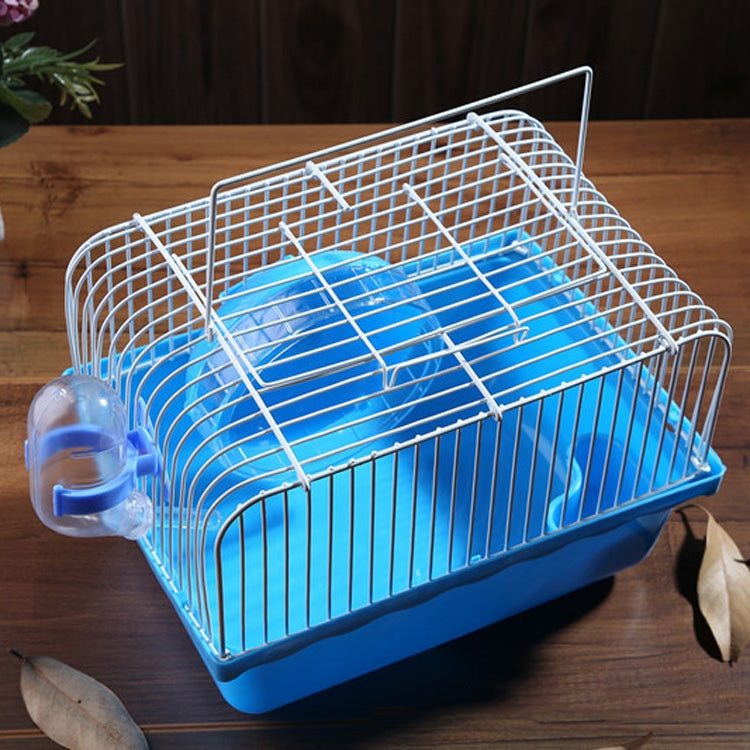 Hamster Cage Portable Take-Out Cage Hamster Golden Bear Supplies, Blue, Pink, Brown