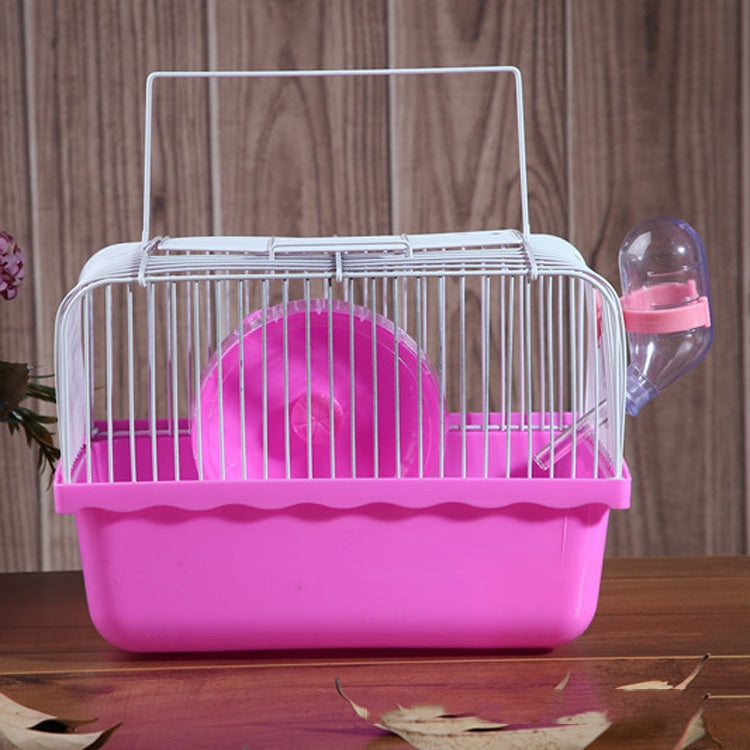 Hamster Cage Portable Take-Out Cage Hamster Golden Bear Supplies, Blue, Pink, Brown