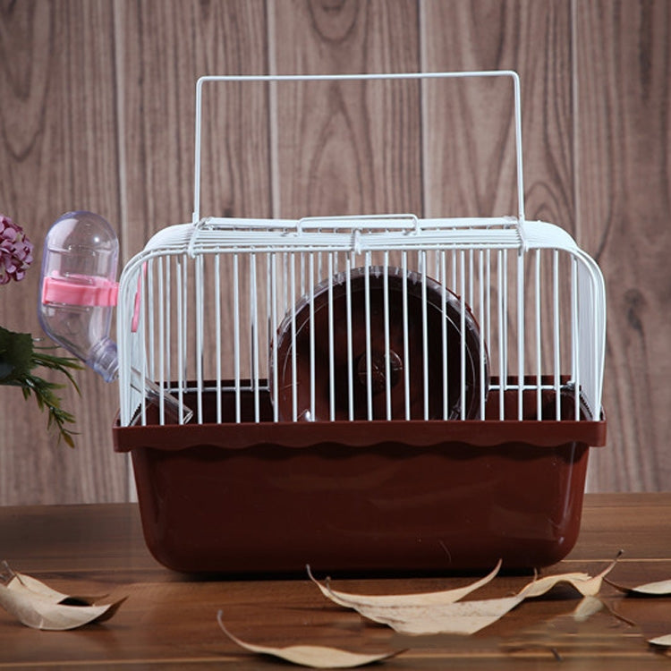 Hamster Cage Portable Take-Out Cage Hamster Golden Bear Supplies, Blue, Pink, Brown