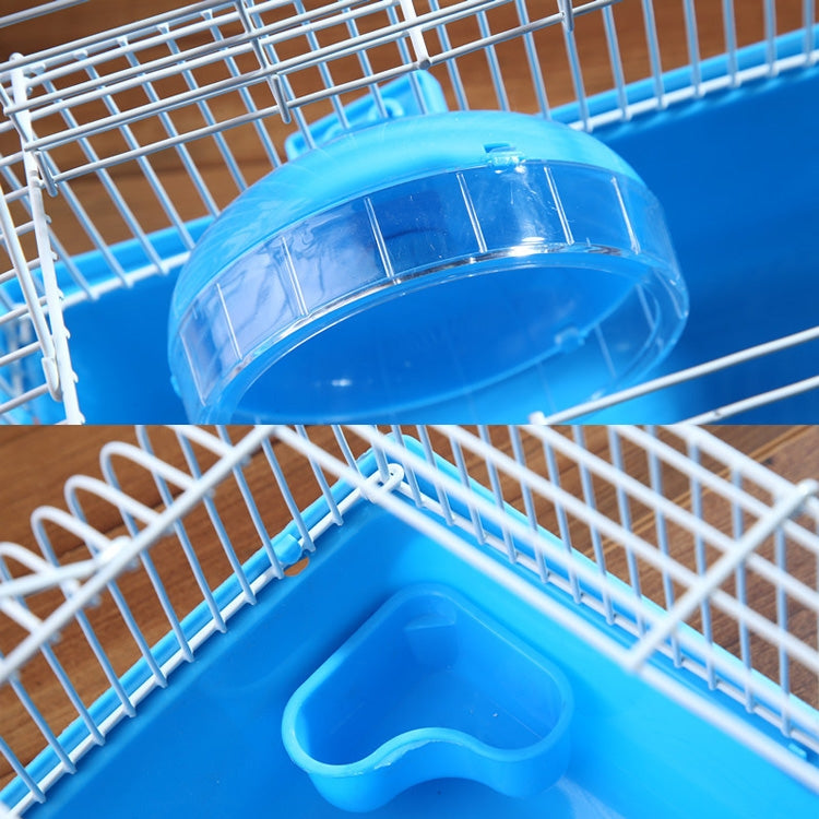 Hamster Cage Portable Take-Out Cage Hamster Golden Bear Supplies, Blue, Pink, Brown