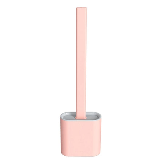 Household Long Handle Soft Plastic Gap Toilet Brush TPR Decontamination Cleaning Brush, White, Pink, Light Blue, Green