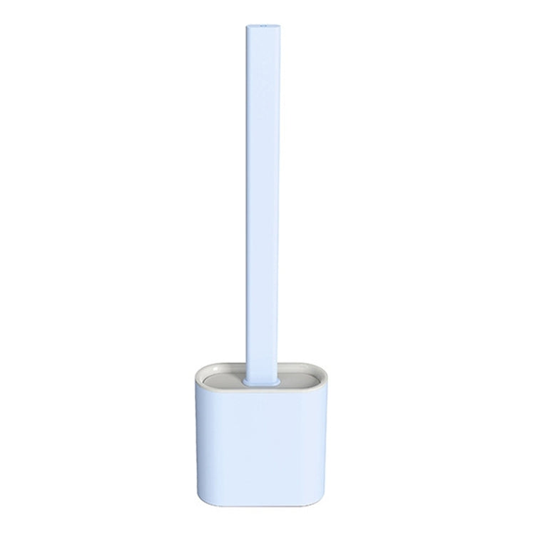 Household Long Handle Soft Plastic Gap Toilet Brush TPR Decontamination Cleaning Brush, White, Pink, Light Blue, Green