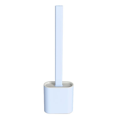 Household Long Handle Soft Plastic Gap Toilet Brush TPR Decontamination Cleaning Brush, White, Pink, Light Blue, Green