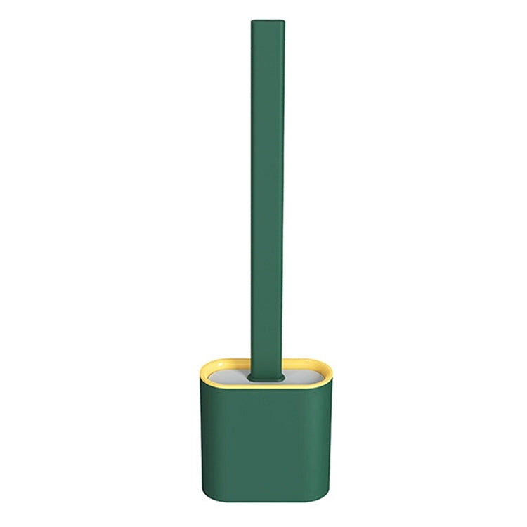 Household Long Handle Soft Plastic Gap Toilet Brush TPR Decontamination Cleaning Brush, White, Pink, Light Blue, Green