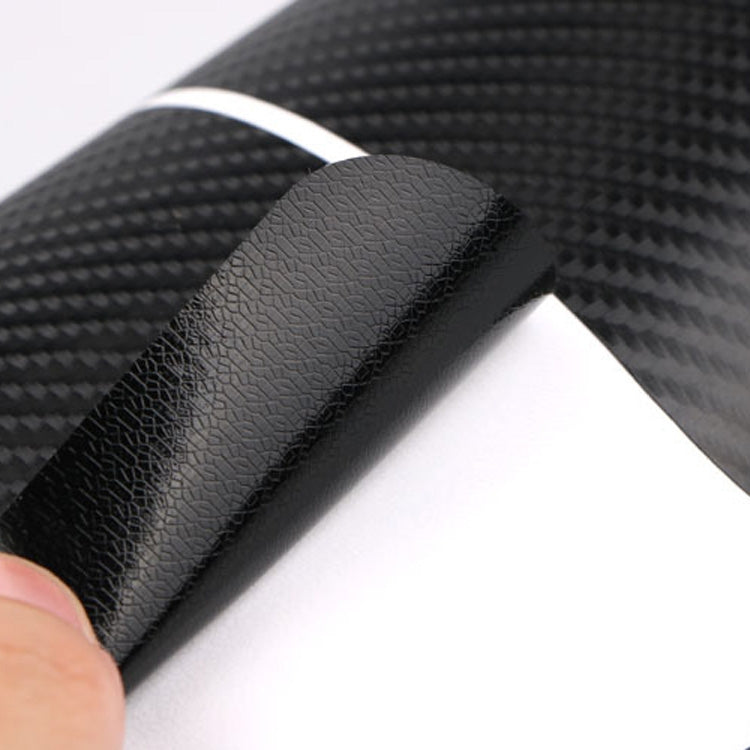 5 Sets Car Threshold Carbon Fiber Sticker Car Door Scratch Strip Anti-Kick Film Protective Pad Threshold Strip, 4 PCS / Set 3D Black, 4 PCS / Set 4D Black