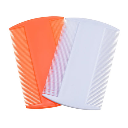 4pcs Pet Comb Double-Sided Comb Dog Cleaning Supplies Cat Comb Pet Grooming Supplies, White, Light Blue, Green, Dark Blue, Orange, Purple