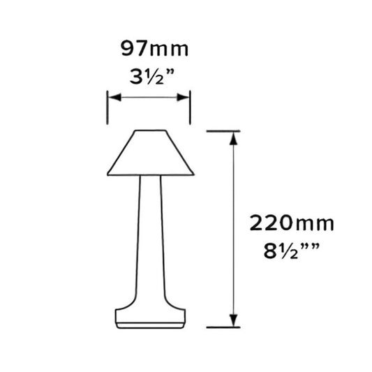 JB-TD001 LED Touch Table Lamp Cafe Restaurant Decoration Night Light, USB