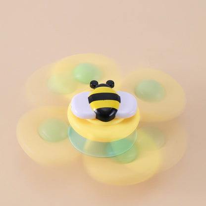 3 In 1 Fingertip Spinner Baby Rattle Three-Color Insect Sucker Turn And Turn Fun Baby Bath Toy, Fingertip Spinner