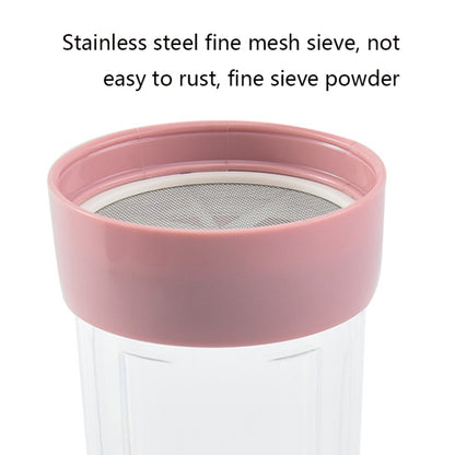Rotating Stainless Steel Tall Cup Body Flour Sieve Sugar Bowl