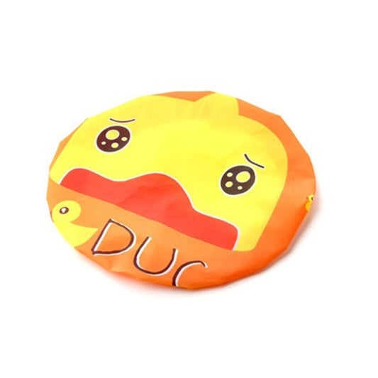 3 PCS Cute Cartoon Shower Bath Cap Saunas Lace Elastic Band Cap Hair Protective Cap