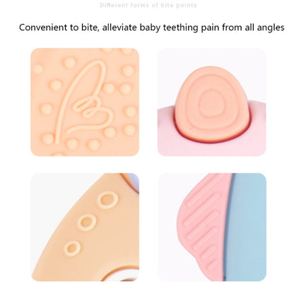 MJYJ019 Silicone Baby Teether Children Molar Stick Toy, Pink, Blue, Orange, Small Fish-Blue, Small Fish-Pink, Small Fish-Green, Fox-Blue, Fox-Pink, Fox-Green, Monkey-Pink, Monkey-Orange, Monkey-Coffee, Kitten-Coffee, Kitten-Blue, Kitten-Pink
