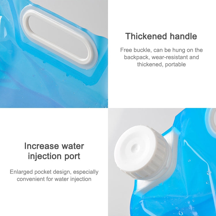 PE Water Bag For Portable Folding Water Storage Lifting Bag for Camping Hiking Survival Hydration Storage Bladder