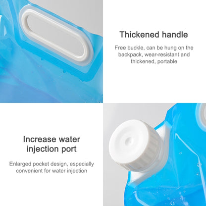 PE Water Bag For Portable Folding Water Storage Lifting Bag for Camping Hiking Survival Hydration Storage Bladder