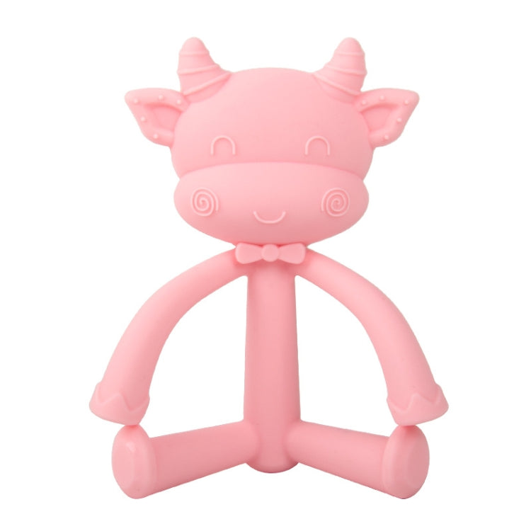 Three-Dimensional Cartoon Silicone Baby Teether Molar Rods Children Toys Maternal And Child Supplies, Gray Green, Beige, Light Coffee, Peach Powder, Scalper, Pink Sheep, Yellow Sheep, Coffee  Sheep, Green Sheep, Beige Sheep