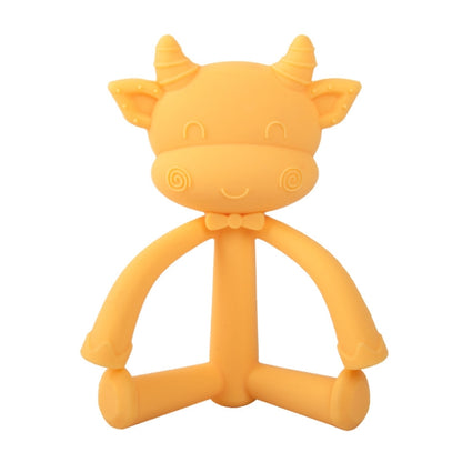 Three-Dimensional Cartoon Silicone Baby Teether Molar Rods Children Toys Maternal And Child Supplies, Gray Green, Beige, Light Coffee, Peach Powder, Scalper, Pink Sheep, Yellow Sheep, Coffee  Sheep, Green Sheep, Beige Sheep