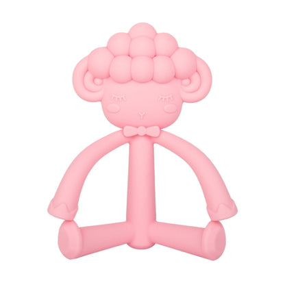 Three-Dimensional Cartoon Silicone Baby Teether Molar Rods Children Toys Maternal And Child Supplies, Gray Green, Beige, Light Coffee, Peach Powder, Scalper, Pink Sheep, Yellow Sheep, Coffee  Sheep, Green Sheep, Beige Sheep