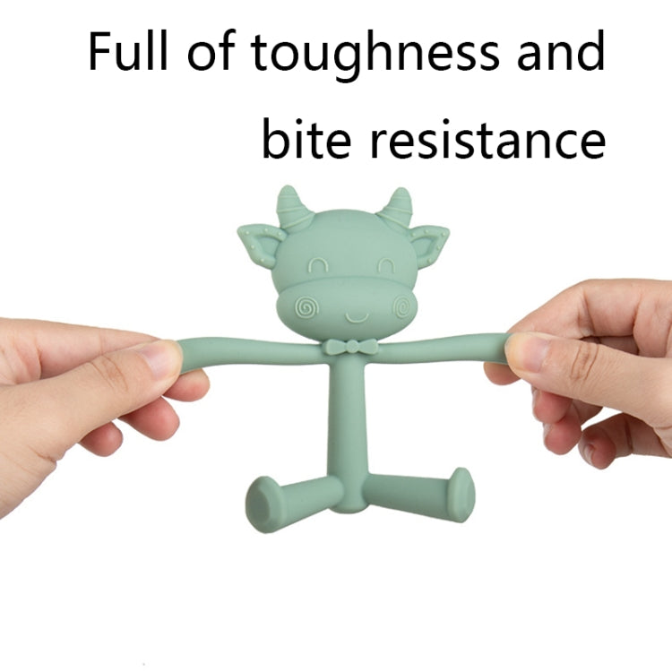 Three-Dimensional Cartoon Silicone Baby Teether Molar Rods Children Toys Maternal And Child Supplies, Gray Green, Beige, Light Coffee, Peach Powder, Scalper, Pink Sheep, Yellow Sheep, Coffee  Sheep, Green Sheep, Beige Sheep