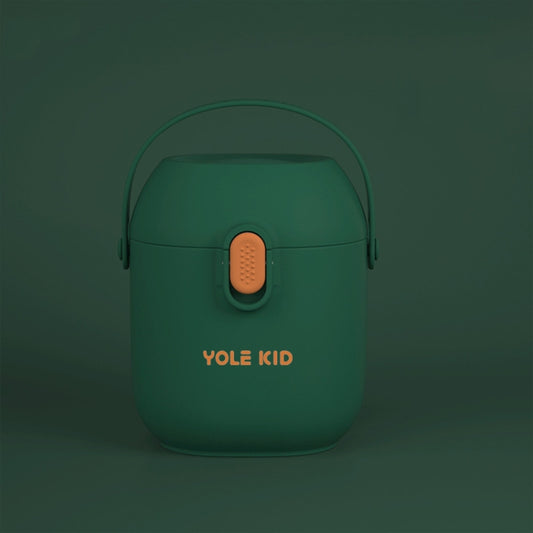 2 PCS YOLE KID Baby Milk Powder Box Large-Capacity Portable Out-Packing Gimi Powder Box Baby Food Supplement Storage Sealed Tank, Mustard Yellow, Matcha Green, Olive Green, Peacock Blue, Cinnabar Red, Rouge Powder