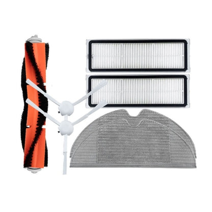 Sweeping Robot Accessories For Xiaomi Mijia 1C, Specification: 7 in 1, 7 in 1, 2 Side Brush Black, Wipes, 1 Pair Walking Wheel