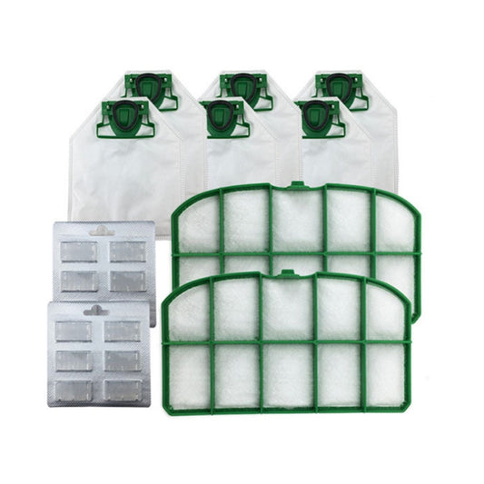 Vacuum Cleaner Accessories Suitable For Vorwerk VK200, Specification:, Suit, 3 PCS Dust Bag, 3 PCS Filter, 5 PCS Scented Tea