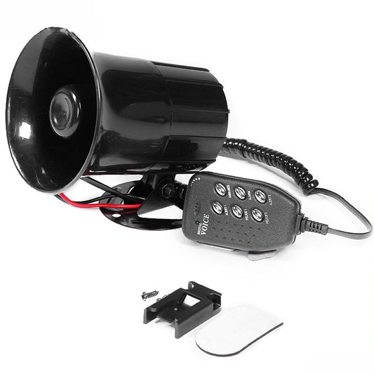 Car Motorcycle Horn 12V Alarm Horn 6-Tone Loudspeaker, 6-Tone