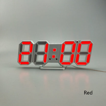 6609 ساعة منبه LED ستيريو ثلاثية الأبعاد لغرفة المعيشة، ساعة حائط ثلاثية الأبعاد، أحمر، أخضر، إطار أسود، ضوء أزرق، إطار أسود، ضوء برتقالي، إطار أسود، ضوء وردي، إطار أسود، ضوء أخضر، إطار أسود، ضوء أحمر