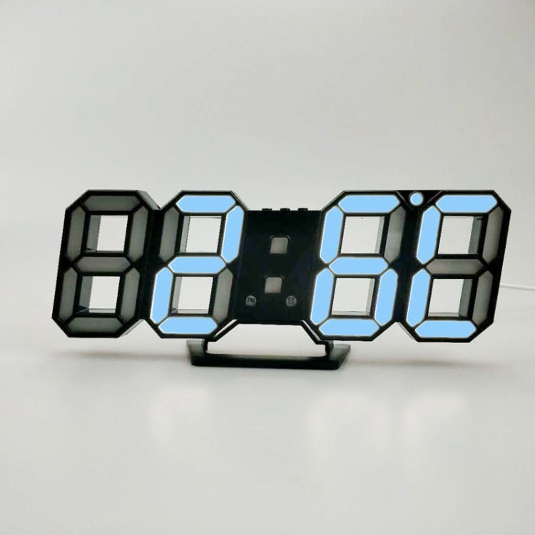 6609 ساعة منبه LED ستيريو ثلاثية الأبعاد لغرفة المعيشة، ساعة حائط ثلاثية الأبعاد، أحمر، أخضر، إطار أسود، ضوء أزرق، إطار أسود، ضوء برتقالي، إطار أسود، ضوء وردي، إطار أسود، ضوء أخضر، إطار أسود، ضوء أحمر