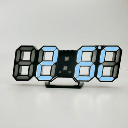 6609 ساعة منبه LED ستيريو ثلاثية الأبعاد لغرفة المعيشة، ساعة حائط ثلاثية الأبعاد، أحمر، أخضر، إطار أسود، ضوء أزرق، إطار أسود، ضوء برتقالي، إطار أسود، ضوء وردي، إطار أسود، ضوء أخضر، إطار أسود، ضوء أحمر