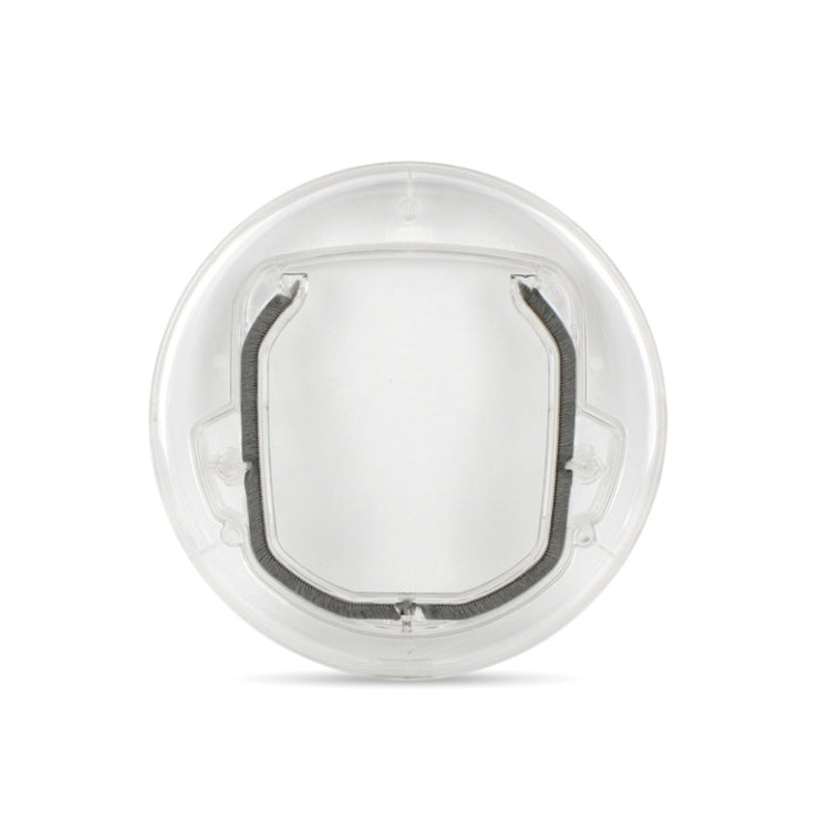 Pet Supplies PC Material Round Glass Door Cat Puppy Door Hole, Transparent