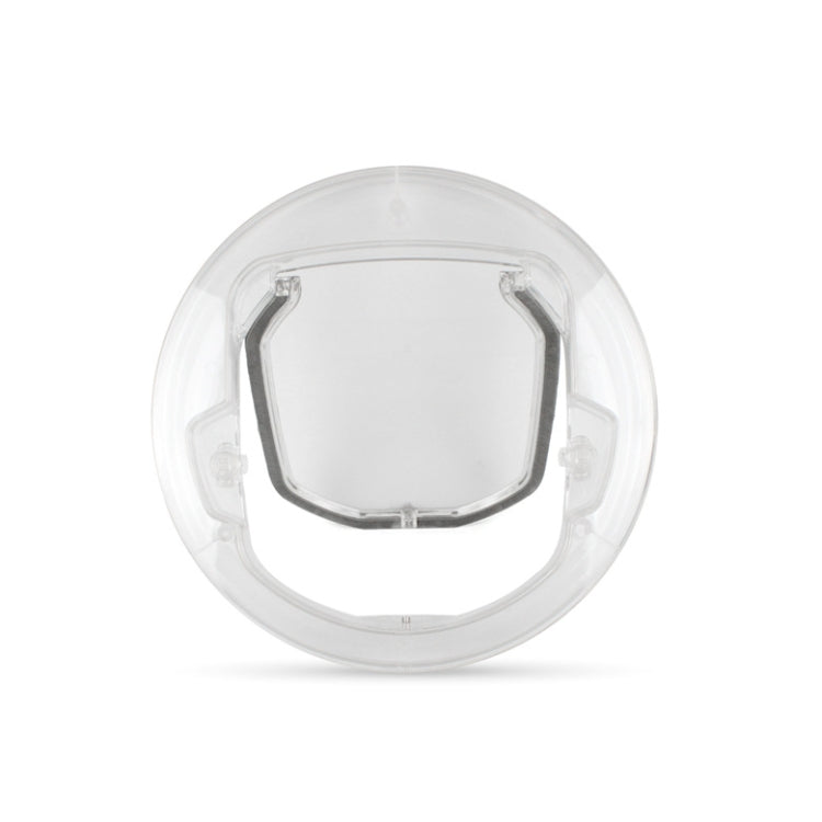 Pet Supplies PC Material Round Glass Door Cat Puppy Door Hole, Transparent