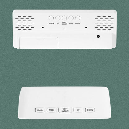 ساعة منبه بجانب السرير مزودة بمرآة وبطارية تعمل بالبطارية، ساعة LED مزدوجة الغرض، قشرة سوداء على شكل قوس (ضوء أبيض كالمرآة)، قشرة سوداء مستطيلة (ضوء أبيض كالمرآة)، قشرة سوداء على شكل قوس (ضوء أخضر أسود على السطح) ...