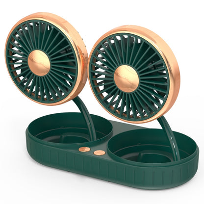 F303 Car USB Fan 12/24V Car Shake Head Fan, F303 (Gold), F303 (Silver)