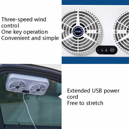 USB Interface Car Cooling Device Car Exhaust Air Circulation Exhaust Fan Car Changing Fan, USB Fan