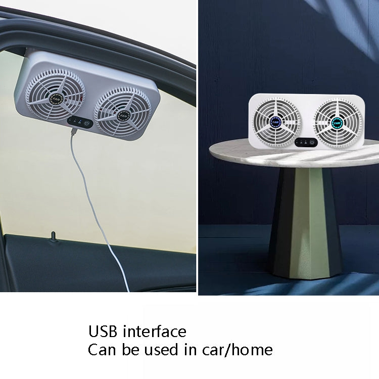 USB Interface Car Cooling Device Car Exhaust Air Circulation Exhaust Fan Car Changing Fan, USB Fan