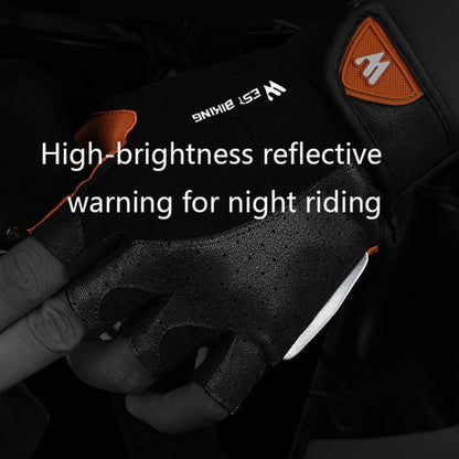 WEST BIKING YP0211196 Half-Finger Shock-Absorbing Anti-Skid Motorcycle Bike Gloves Riding Equipment