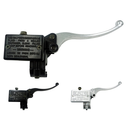 Motorcycle Modification Accessories Pump Assembly Front Hydraulic Brake Oil Pump, Black, White Handle Black Pump, White