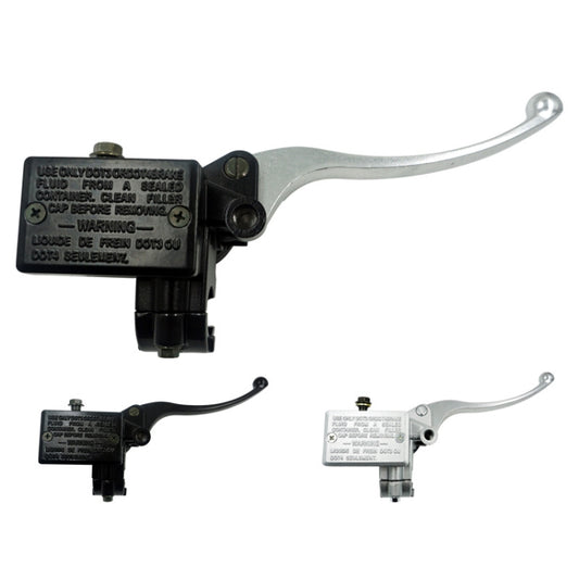 Motorcycle Modification Accessories Pump Assembly Front Hydraulic Brake Oil Pump, Black, White Handle Black Pump, White