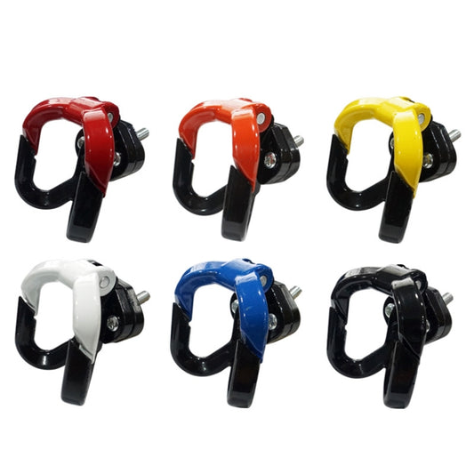 2 PCS Pedal Electric Car Motorcycle Modified Helmet Universal Double Hook, Yellow, Red, Orange, Blue, Black, Black+White