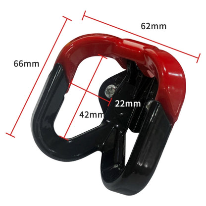 2 PCS Pedal Electric Car Motorcycle Modified Helmet Universal Double Hook, Yellow, Red, Orange, Blue, Black, Black+White