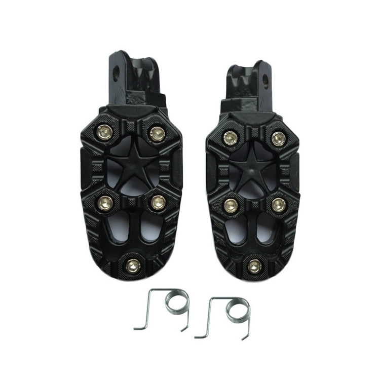 Motorcycle Modified Aluminum Alloy Foot Pedal Accessories, Red, Black, Silver, Blue, Yellow, Orange, Purple