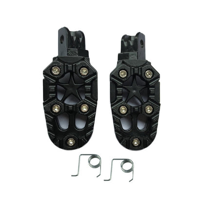Motorcycle Modified Aluminum Alloy Foot Pedal Accessories, Red, Black, Silver, Blue, Yellow, Orange, Purple
