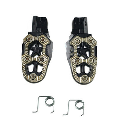 Motorcycle Modified Aluminum Alloy Foot Pedal Accessories, Red, Black, Silver, Blue, Yellow, Orange, Purple