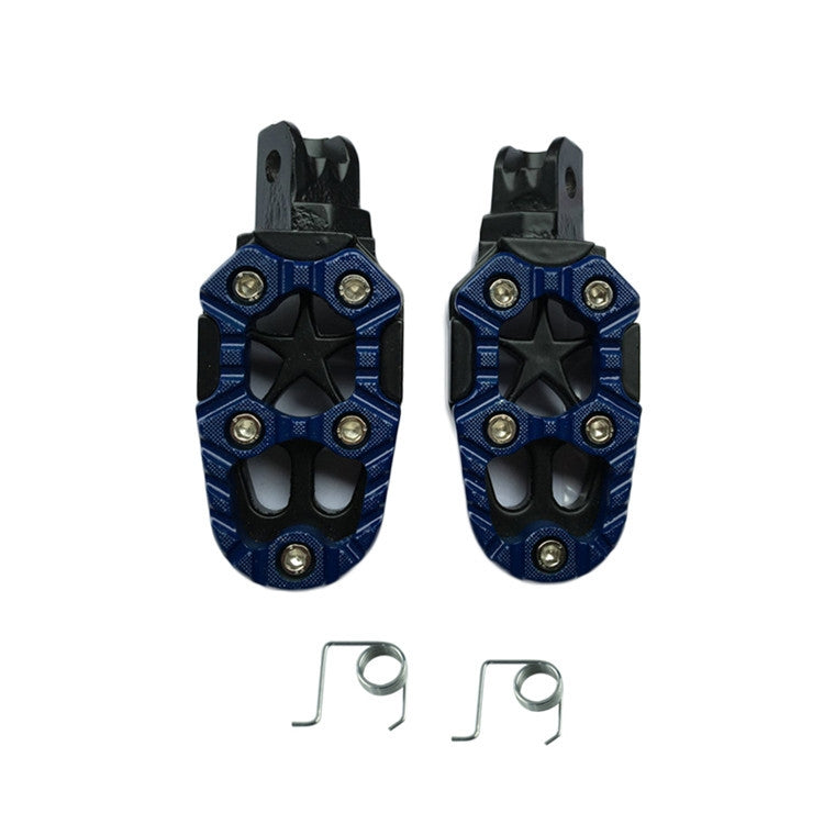 Motorcycle Modified Aluminum Alloy Foot Pedal Accessories, Red, Black, Silver, Blue, Yellow, Orange, Purple