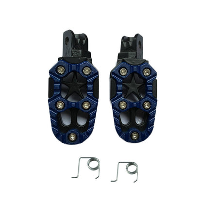 Motorcycle Modified Aluminum Alloy Foot Pedal Accessories, Red, Black, Silver, Blue, Yellow, Orange, Purple